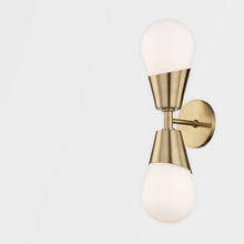 Load image into Gallery viewer, Mitzi H101102-Pn 2 Light Wall Sconce, PN
