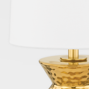 Mitzi HL617201B-AGB/CGD 1 Light Table Lamp, Aged Brass