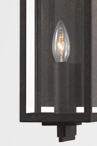 Troy B5512-FRN 2 Light Exterior Wall Sconce, Aluminum And Stainless Steel