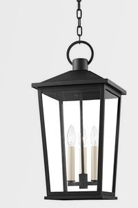 Troy F8911-TBZH 3 Light Large Exterior Lantern, Aluminum And Stainless Steel