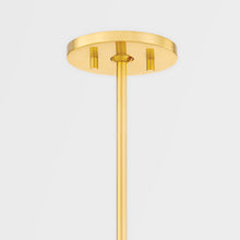 Load image into Gallery viewer, Mitzi H499701-AGB/CCR 1 Light Pendant, Aged Brass/Ceramic Gloss Cream