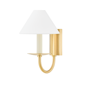 Mitzi H464101-AGB 1 Light Wall Sconce, Aged Brass