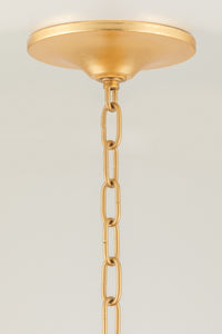 Corbett 317-48-GL Tropicale 8 Light Small Pendant, Gold Leaf