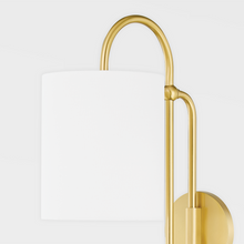 Load image into Gallery viewer, Mitzi HL641201-AGB 1 Light Portable Wall Sconce, Aged Brass