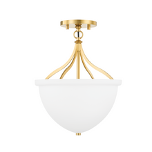 Load image into Gallery viewer, Hudson Valley 2811-Agb 1 Light Semi Flush, Steel