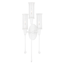 Load image into Gallery viewer, Hudson Valley 4103-WP 3 Light Wall Sconce, White Plaster