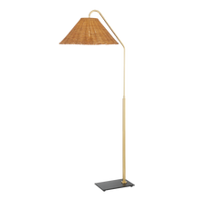 Load image into Gallery viewer, Mitzi HL599401-AGB/TBK 1 Light Floor Lamp, Aged Brass