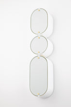 Load image into Gallery viewer, Corbett 393-03-SWH/VB 3 Light Wall Sconce, Soft White/Vintage Brass