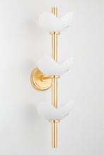 Load image into Gallery viewer, Hudson Valley 3003-GL/WP 6 Light Wall Sconce, Gold Leaf/White Plaster