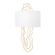 Load image into Gallery viewer, Corbett 404-02-VGL 2 Light Wall Sconce, Vintage Gold Leaf