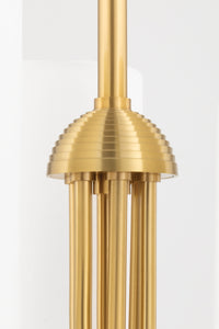 Hudson Valley 6828-AGB 6 Light Chandelier, Aged Brass
