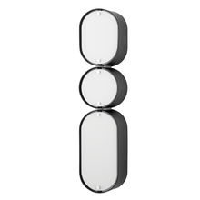 Load image into Gallery viewer, Corbett 393-03-SBK/SS 3 Light Wall Sconce, Soft Black With Stainless Steel