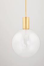 Load image into Gallery viewer, Hudson Valley KBS1875701L-AGB 1 Light Pendant, Aged Brass