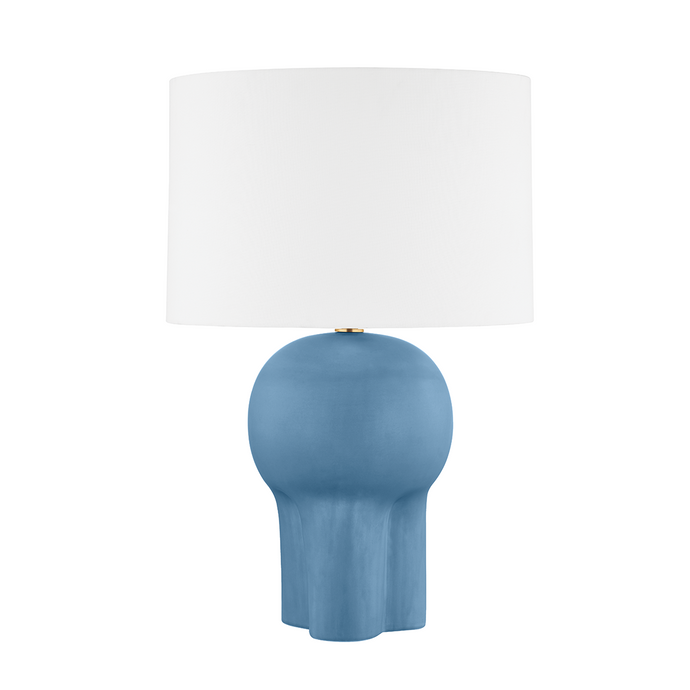Hudson Valley L1517-AGB/CTB 1 Light Table Lamp, Stone Blue Ceramic