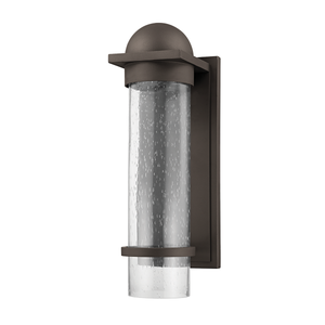 Troy B7116-TBZ 1 Light Large Exterior Wall Sconce, Aluminum And Stainless Steel