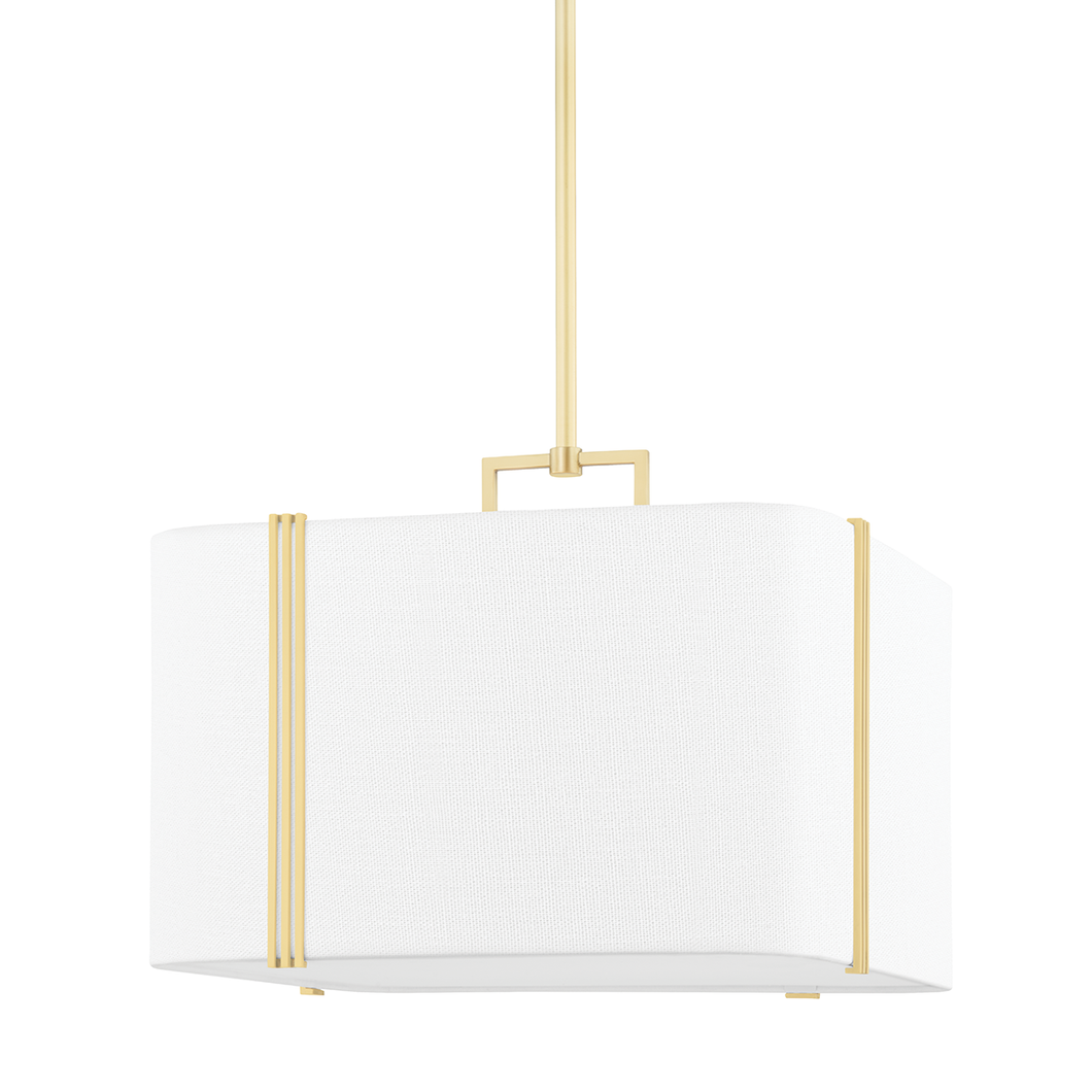 Hudson Valley 5420-AGB 4 Light Large Pendant, Aged Brass