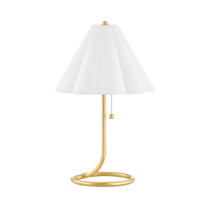 Mitzi HL653201-AGB 1 Light Table Lamp, Aged Brass