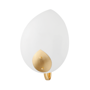 Hudson Valley 5701-Gl/Wh 1 Light Wall Sconce, GL/WH