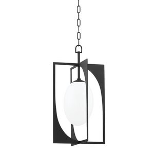 Troy F1213-BI 1 Light Small Lantern, Aluminum And Stainless Steel