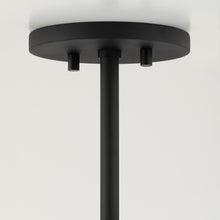 Load image into Gallery viewer, Mitzi H488606S-PN/TBK 6 Light Semi Flush Mount, Polished Nickel/Textured Black Combo