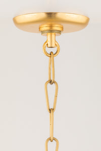Corbett 330-24-GL 4 Light Medium Pendant, Gold Leaf
