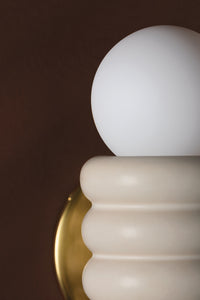 Mitzi H691501-AGB/CAI 1 Light Flush Mount, Aged Brass/Ceramic Antique Ivory