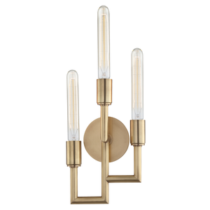 Local Lighting Hudson Valley 8310-AGB 3 Light Wall Sconce, AGB WALL SCONCE