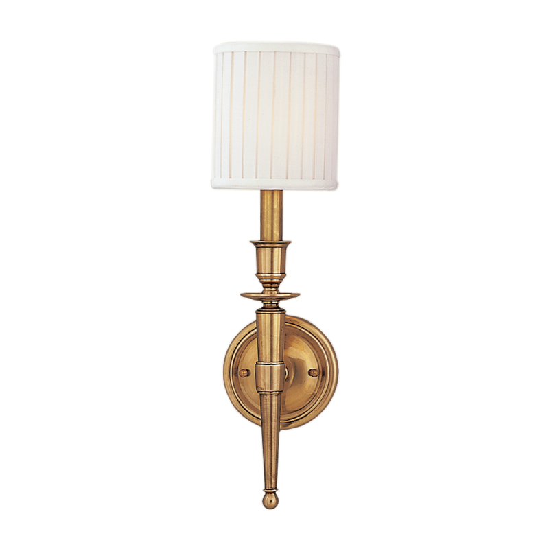 Local Lighting Hudson Valley 4901-AGB 1 Light Wall Sconce, AGB WALL SCONCE