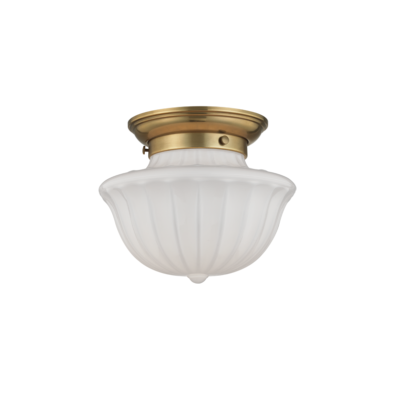 Hudson Valley 5009F-Agb 1 Light Small Flush Mount, AGB