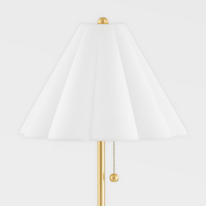 Mitzi HL653201-AGB 1 Light Table Lamp, Aged Brass