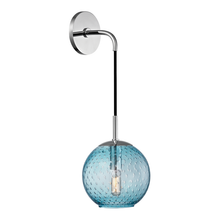 Load image into Gallery viewer, Local Lighting Hudson Valley 2020-Pc-Bl 1 Light Wall Sconce-Blue Glass, PC WALL SCONCE