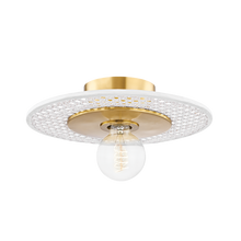 Load image into Gallery viewer, Mitzi H624501-AGB 1 Light Flushmount, Aged Brass