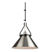 Load image into Gallery viewer, Artcraft AC11242NB Brydon 1 Light Sconce/Pendant Black and Brushed Nickel