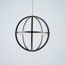 Load image into Gallery viewer, Artcraft AC6661BK Celestial Small 35W LED Orb Chandelier