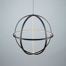 Load image into Gallery viewer, Artcraft AC6662BK Celestial 55W LED Orb Chandelier