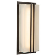 Load image into Gallery viewer, Artcraft AC9190BK Sausalito 15W LED Outdoor Wall Light, Black