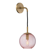 Load image into Gallery viewer, Local Lighting Hudson Valley 2020-AGB Pk 1 Light Wall Sconce-Pink Glass, AGB WALL SCONCE