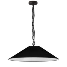 Load image into Gallery viewer, Dainolite PSY-L-MB-797 1LT Incandescent Pendant, MB w/ BK Shade