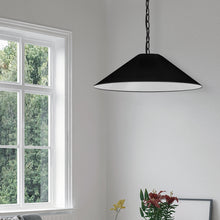 Load image into Gallery viewer, Dainolite PSY-M-MB-797 1LT Incandescent Pendant, MB w/ BK Shade