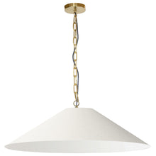 Load image into Gallery viewer, Dainolite PSY-XL-AGB-720 1LT Incandescent Pendant, AGB w/ CRM Shade