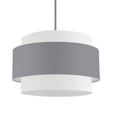 Load image into Gallery viewer, Dainolite PYA-224C-PC-GRW 4LT Incandescent Chandelier, PC w/ GRY&amp;WH Shade