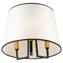 Load image into Gallery viewer, Artcraft SC13344BK Coco 3 Light Semi-Flush Mount, Black and Gold