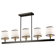 Load image into Gallery viewer, Artcraft SC13346BK Coco 5 Light Island, Black and Gold