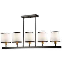 Load image into Gallery viewer, Artcraft SC13346BK Coco 5 Light Island, Black and Gold