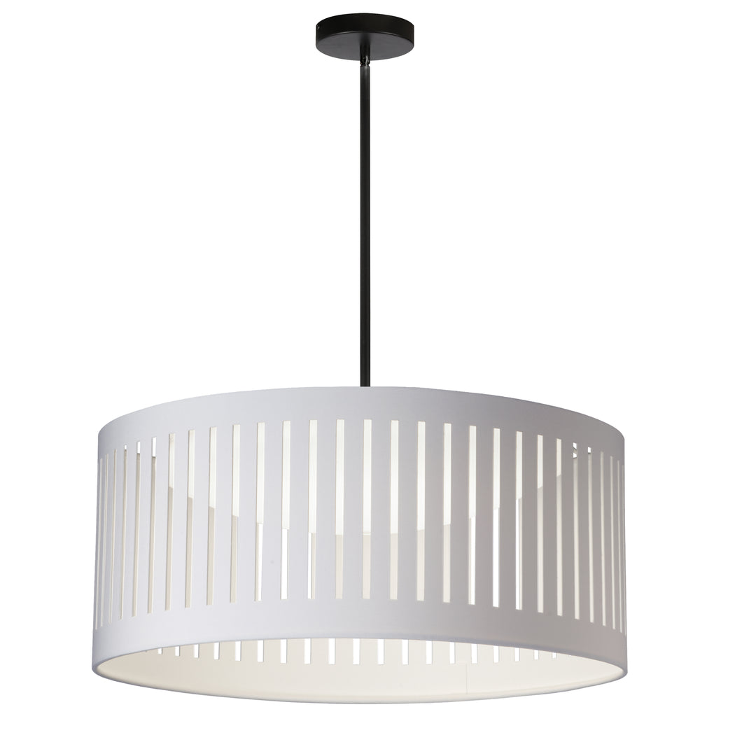 Dainolite SDLED-20P-MB-WH 22W Slit Drum Pendant, MB with WH Shade