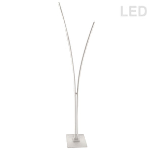 Dainolite VIN-6536LEDF-MW 36W Floor Lamp, MW w/ WH Acrylic Diffuser