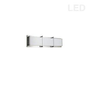 Dainolite VLD-411-PC 15W Vanity Light, PC w/ WH Acrylic Diffuser