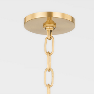 Mitzi H662701-AGB 1 Light Pendant, Aged Brass