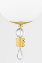Load image into Gallery viewer, Hudson Valley KBS1748101-AGB 1 Light Wall Sconce, Aged Brass