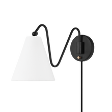 Load image into Gallery viewer, Mitzi HL699101-SBK 1 Light Portable Wall Sconce, Soft Black